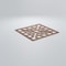 Ekena Millwork Large Harlingen Decorative Fretwork Wood Wall Panels, Walnut, 23 3/8"W x 23 3/8"H x 3/8"T WALW24X24X0375GLNWA - alternate 3